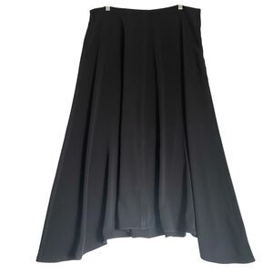 Madewell Maxi Full Skirt L Black Asymmetrical Witchy Whimsygoth Grunge Goth
